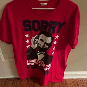 💯 cotton Abraham Lincoln Tshirt
